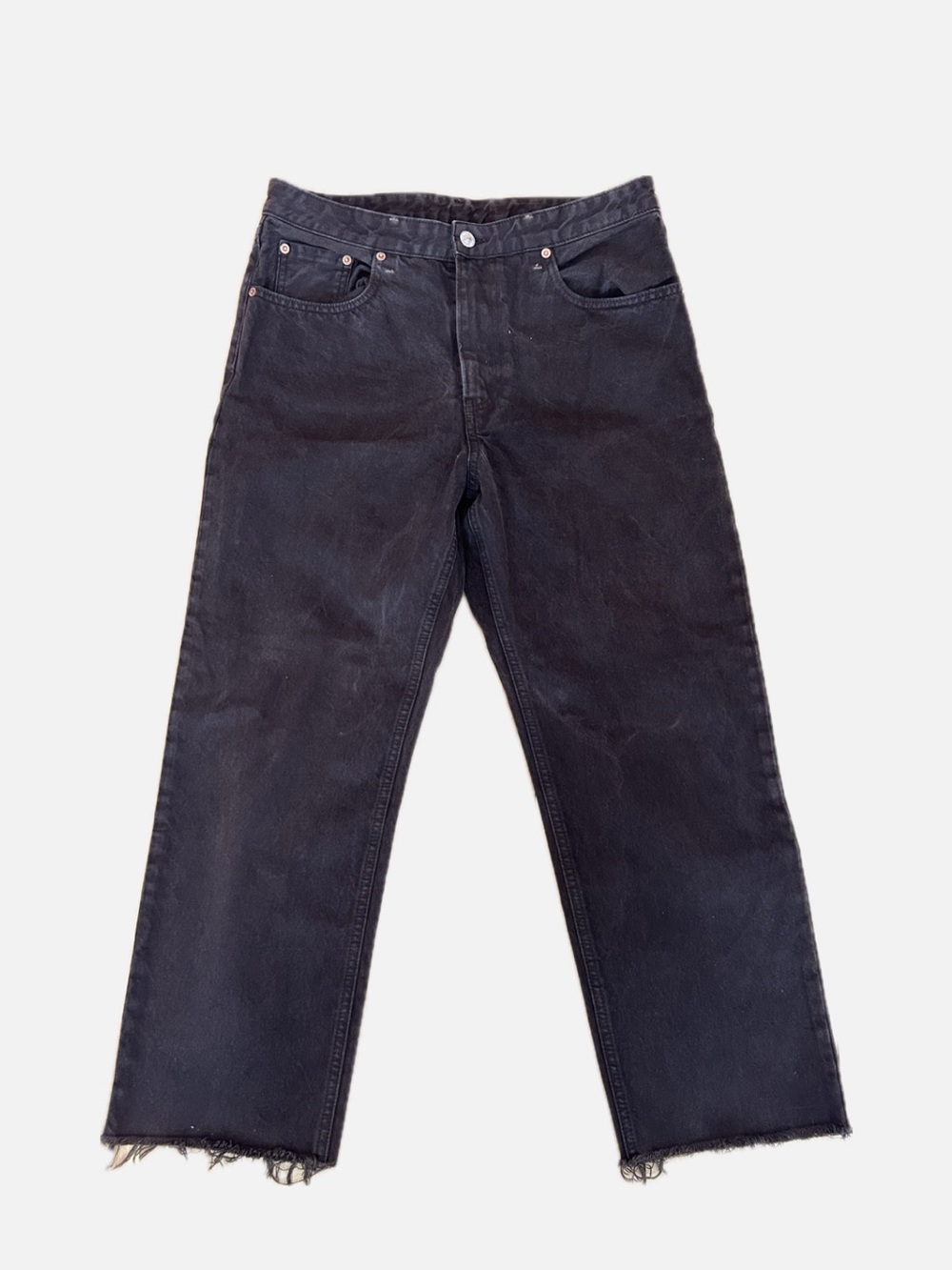 Zara Brown Straight-Leg Jeans